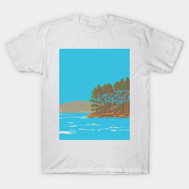 Lake Catherine State Park on South Shore of Lake Catherine Southeast of Hot Springs Arkansas WPA Poster Art T-Shirt by patrimonio